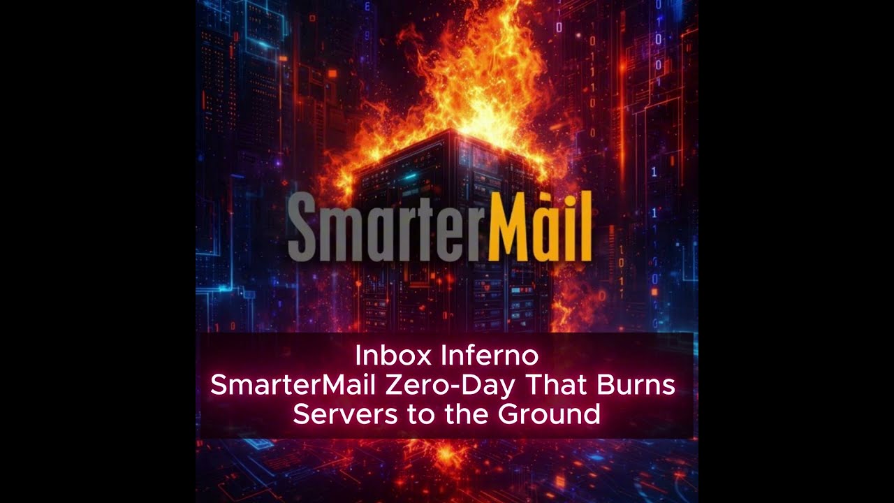 Inbox Inferno: SmarterMail Zero-Day That Burns Servers to the Ground - CVE-2025-52691