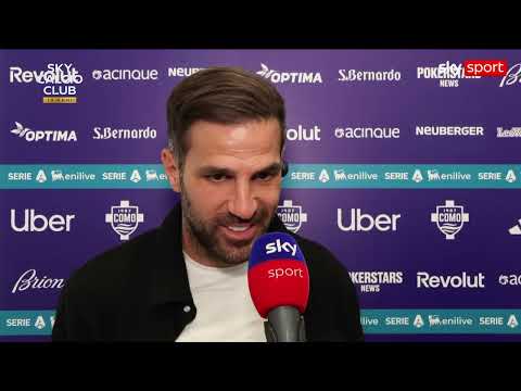 Video Como-Inter, Fabregas: Il campo ha parlato, il risultato no