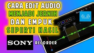 Membuat rekaman suara jernih | cara menjernihkan suara video di android, LEXIS AUDIO EDITOR app