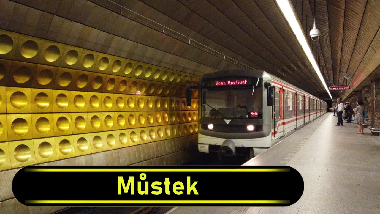Metro Station Můstek - Prague 🇨🇿 - Walkthrough 🚶
