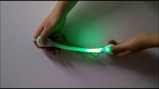 How to use the new design LED armband