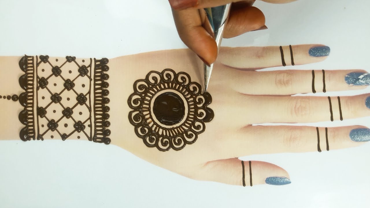 Back Hand Easy Mehndi Design Back Hand Mehndi Design Latest Video Youtube