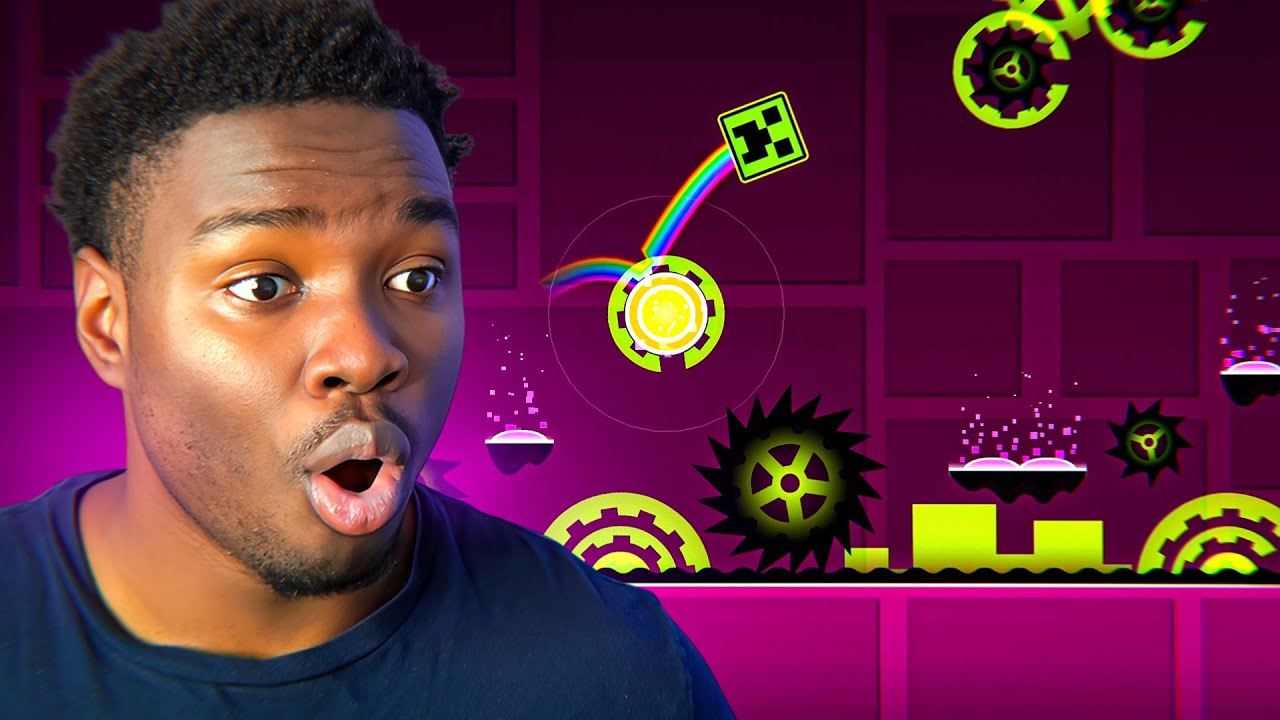 My First Time Playing Geometry Dash - YouTube