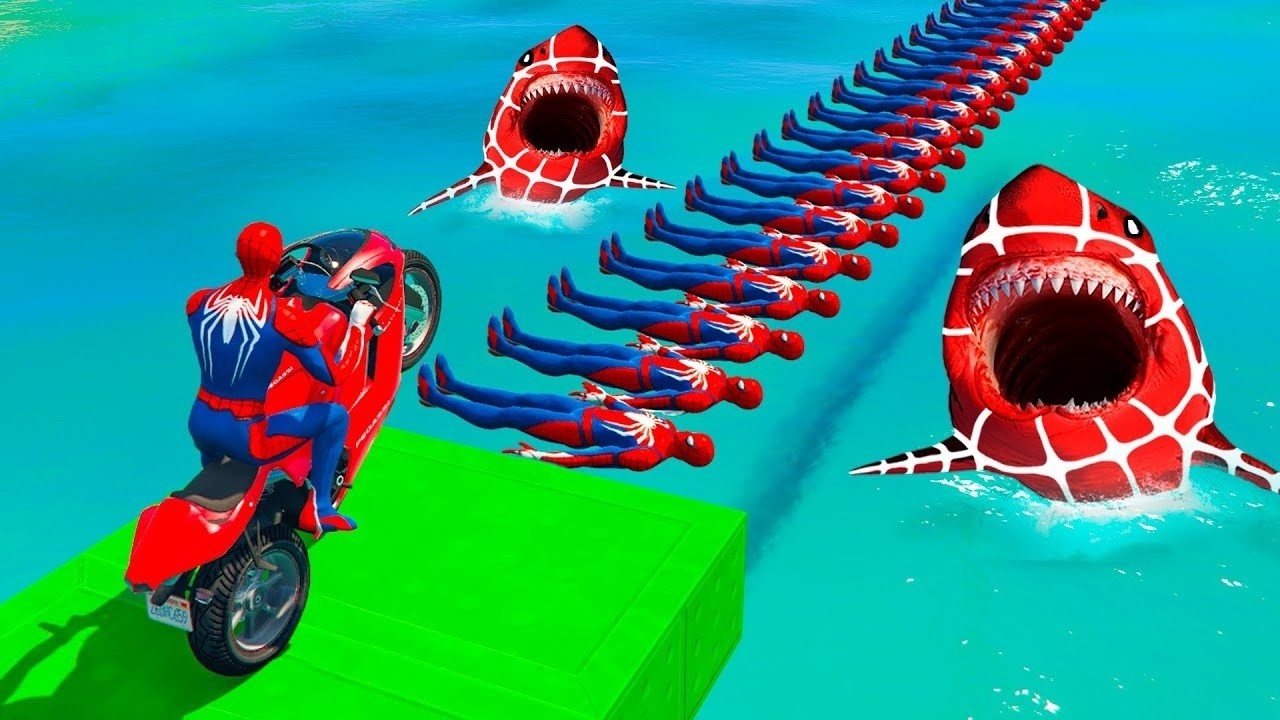 الرجل العنكبوت انقاذ باتمان Spider-Man Rescue batman vs iron man vs venom funny Game GTA 5 superhero