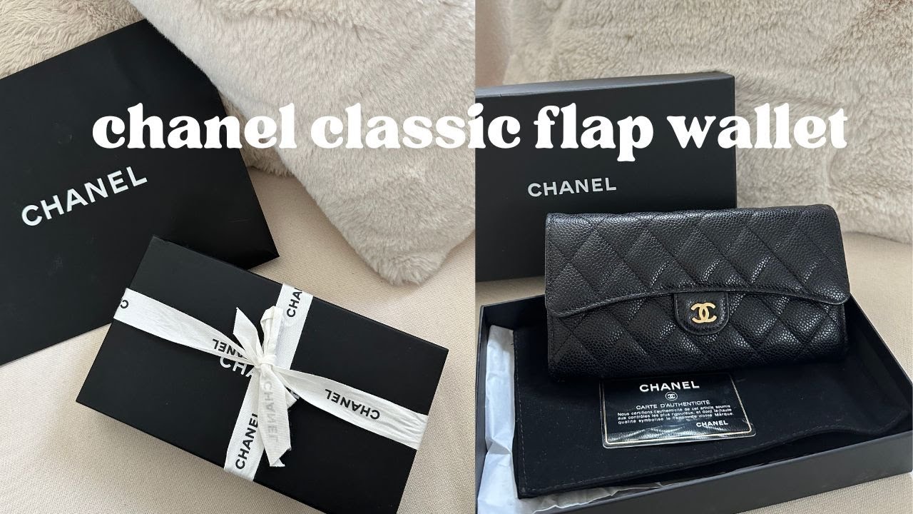 CHANEL CLASSIC LONG FLAP WALLET Caviar GHW Review & Unboxing