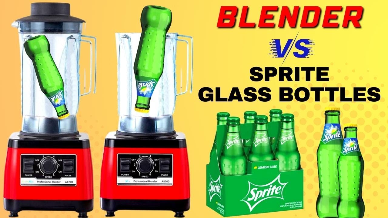 Sprite Glass Bottle VS BLENDER! Will it Blend? YouTube