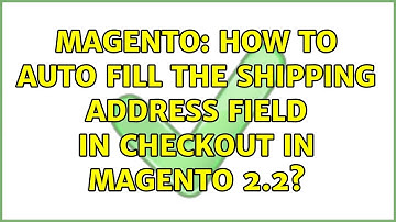 Magento: How to auto fill the shipping address field in Checkout in Magento 2.2?