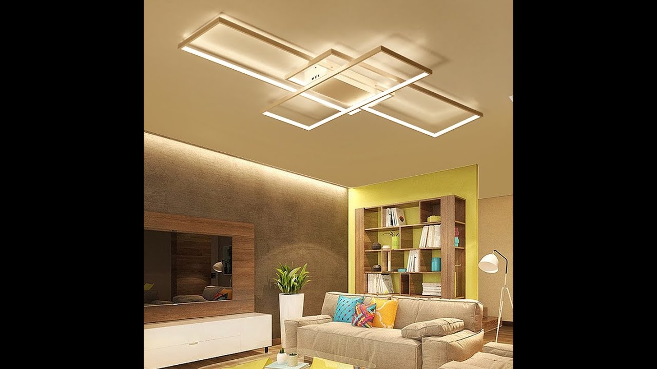 Gleam New Arrival Modern led ceiling lights for living room - YouTube