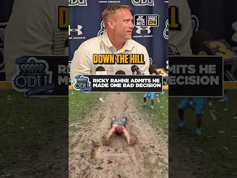 ODU's Ricky Rahne explains how a halftime promise turned into a viral celebration #odu #cfb