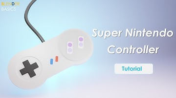 Super Nintendo Controller in Blender - 3D Modeling Process | BlenderBasics