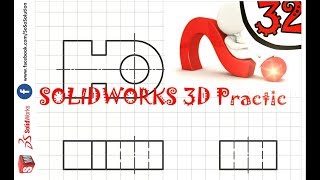 [Practice 32] SOLIDWORKS 3D basic for beginner