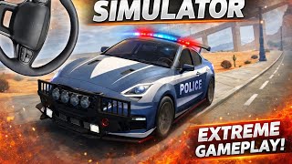 Police Car Simulator Black Road Chase – High Speed Criminal Pursuit Gameplay screenshot 4