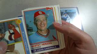 ripping retro baseball cards, 1983 topps 4 packs #1 Gwynn Sandberg Boggs?