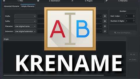 KRename - Powerful batch file renaming