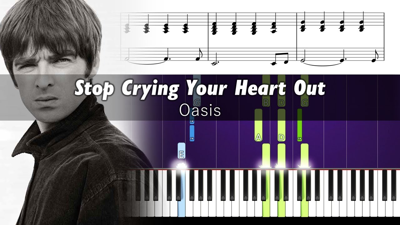 How to play piano part of Stop Crying Your Heart Out by Oasis