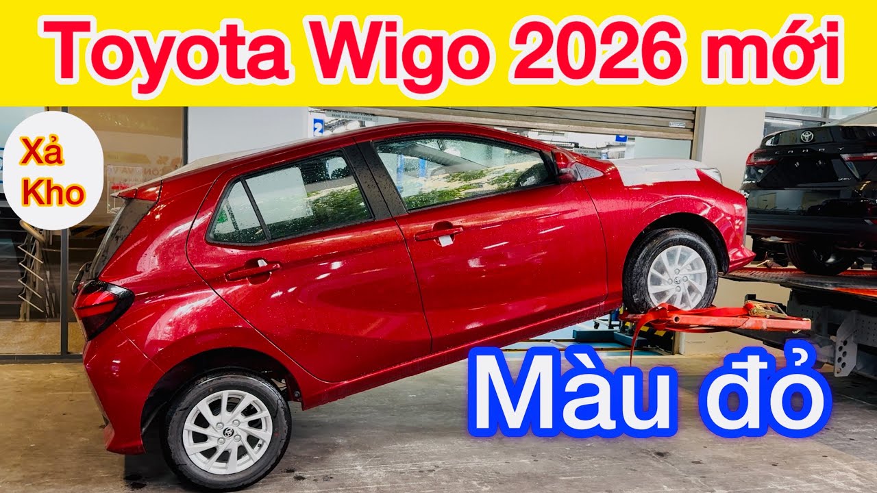 Trên tay Toyota Wigo màu đỏ 2025 phiên bản mới nhất vừa về Việt Nam, giá lăn bánh từ 405 triệu hot