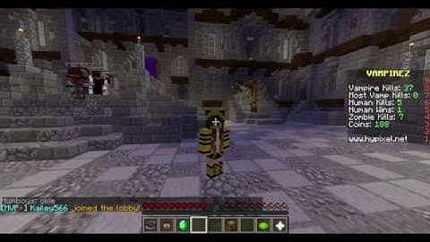 Minecraft Hypixel server gameplay: Vampirez #1