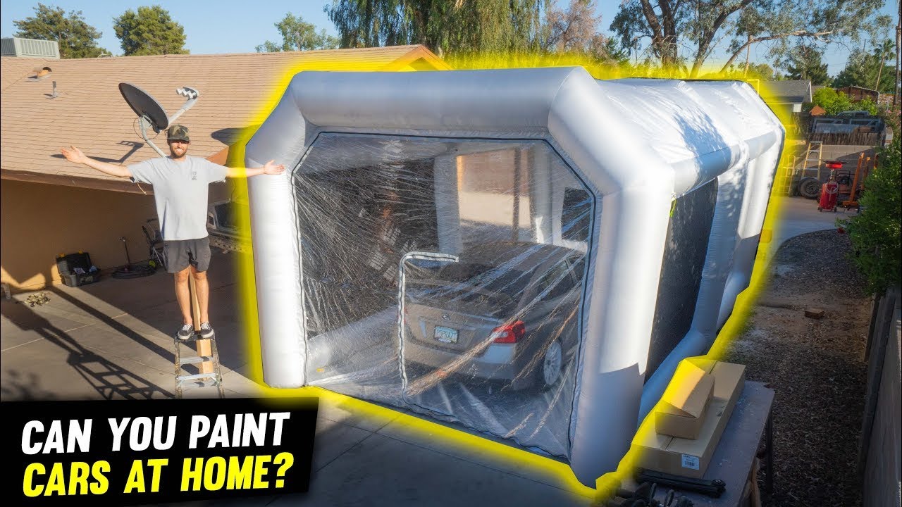 Portable Inflatable Paint Booth, 23x13x8ft Inflatable Spray Booth