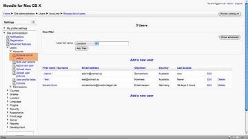 Moodle 2 Administration User Accounts