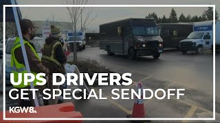 Vancouver UPS drivers receive special sendoff