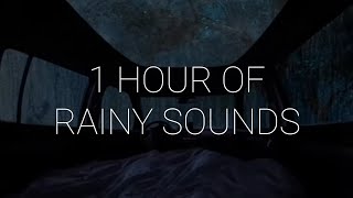 1 Hour of Sleeping in a Car During Rainstorm with Let Go - Ark Patrol | Rain \u0026 Music for Sleep