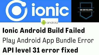 Ionic Application Not Installed On Android 11 Cordova-Android Api Level 31