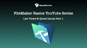 FileMaker Basics Lesson 15: Speed Issues pt. 1