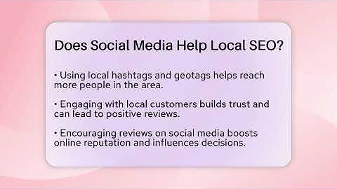 Does Social Media Help Local SEO? - Everyday-Networking