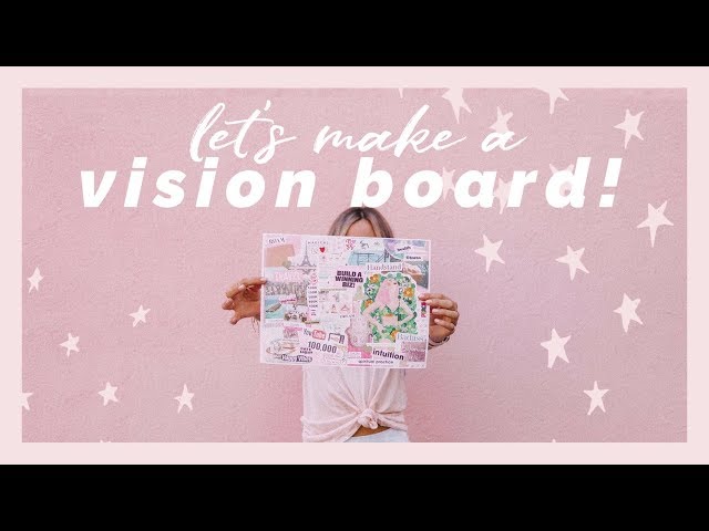 DIY vision board // manifest your goals! 