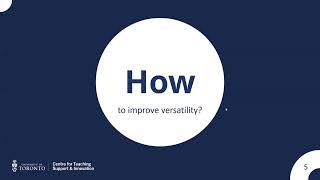 UDL Express: MOVE into Accessibility: Versatility