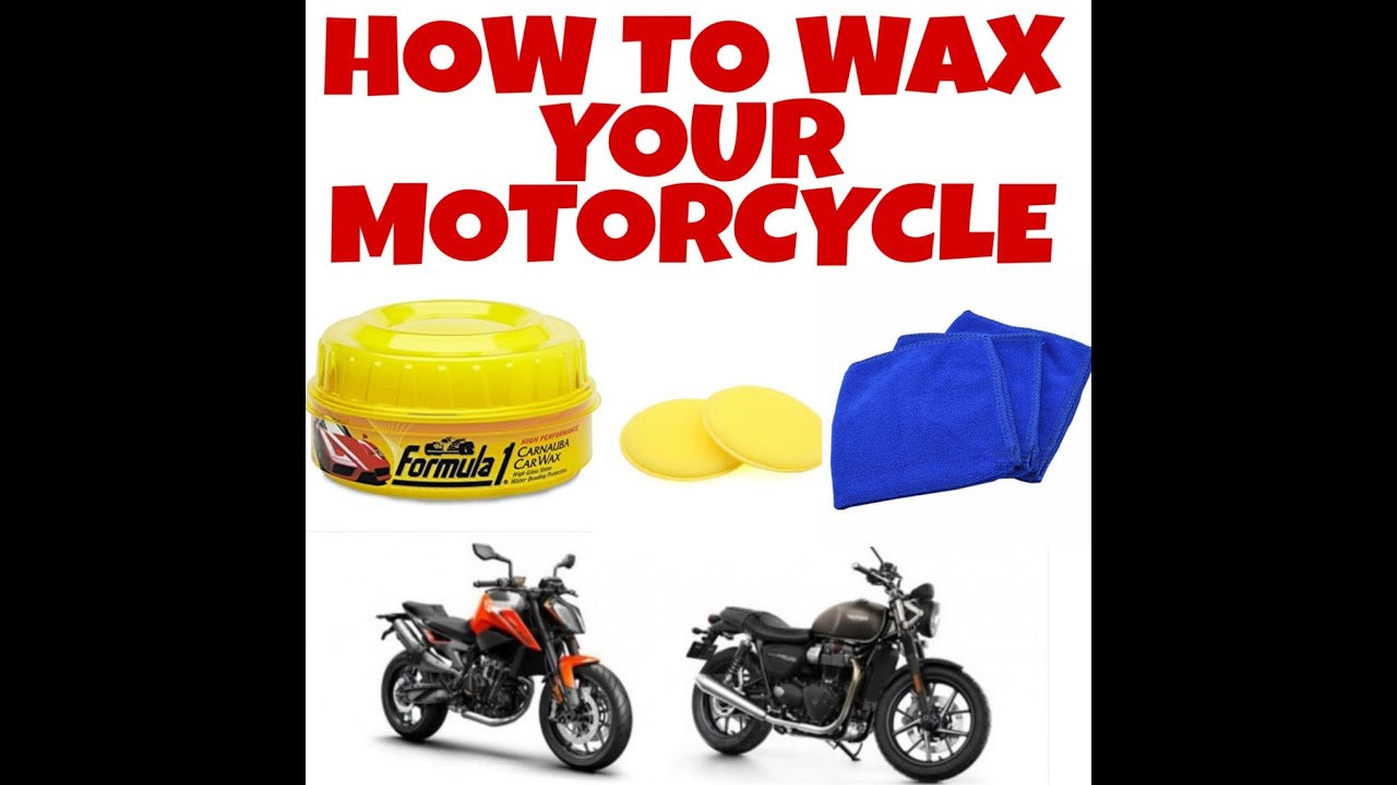 How to WAX your MotorcycleBike at Home I FORMULA 1 WAX I Washing I