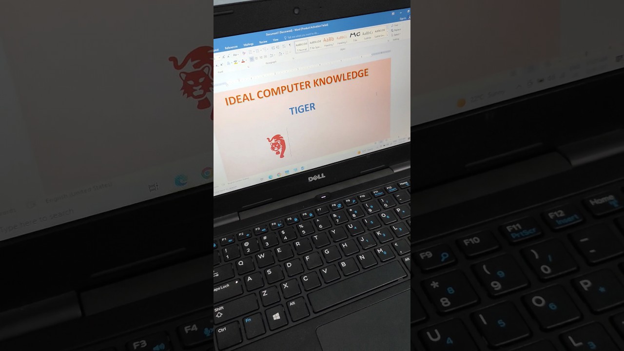 How to insert Tiger symbol on Ms word 