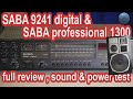 Manuale Di Istruzioni Saba Ultra HiFi Professional 9241 Digital - Usato