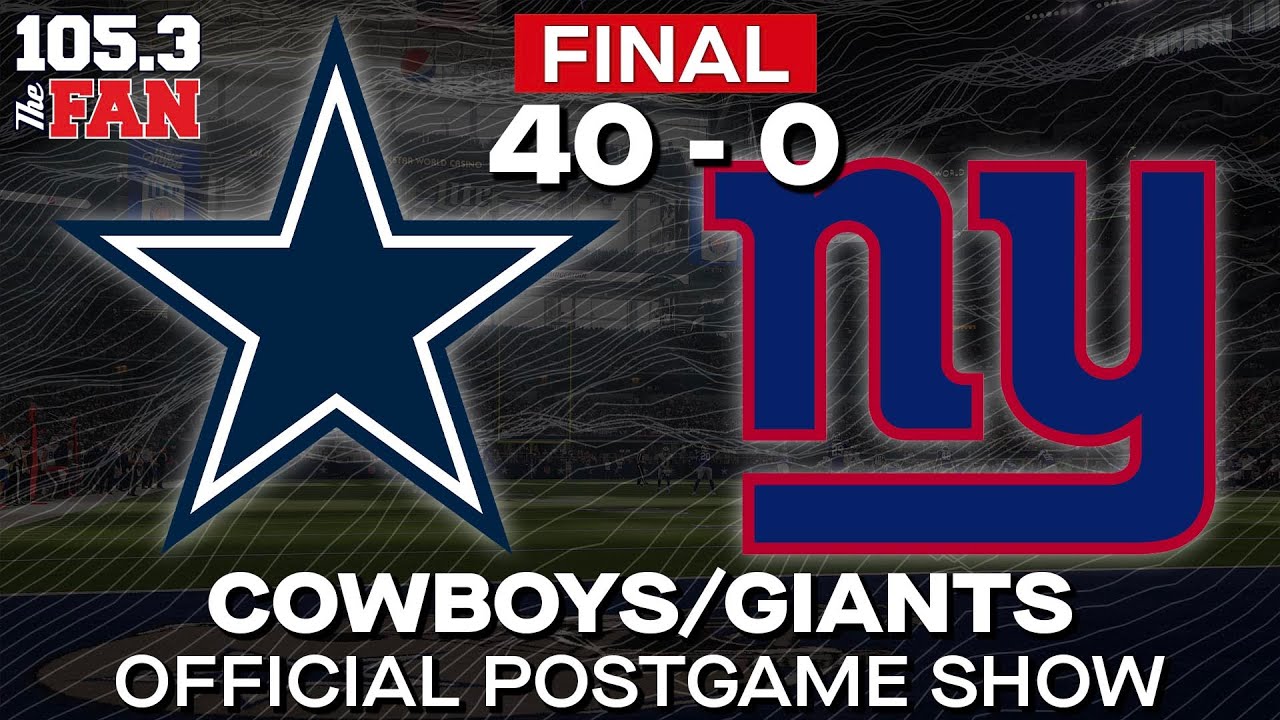 Official Cowboys/Giants Pregame Show YouTube