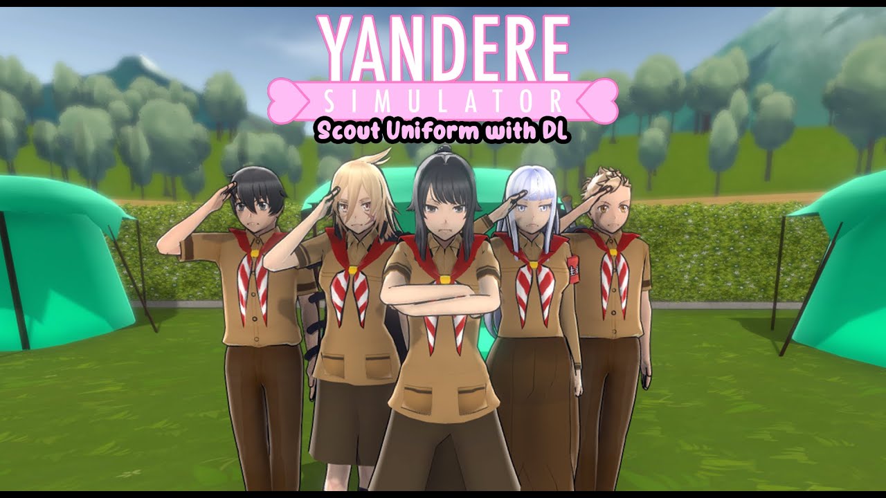 DL Scout Uniform, Flag and Tent for Mod | YandereSimulator
