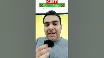 DU Rejected ❌This CUET Application 😱 #shorts