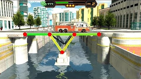 Level 2 | Bridge Construction Simulator | Walkthrough Solution | The Games