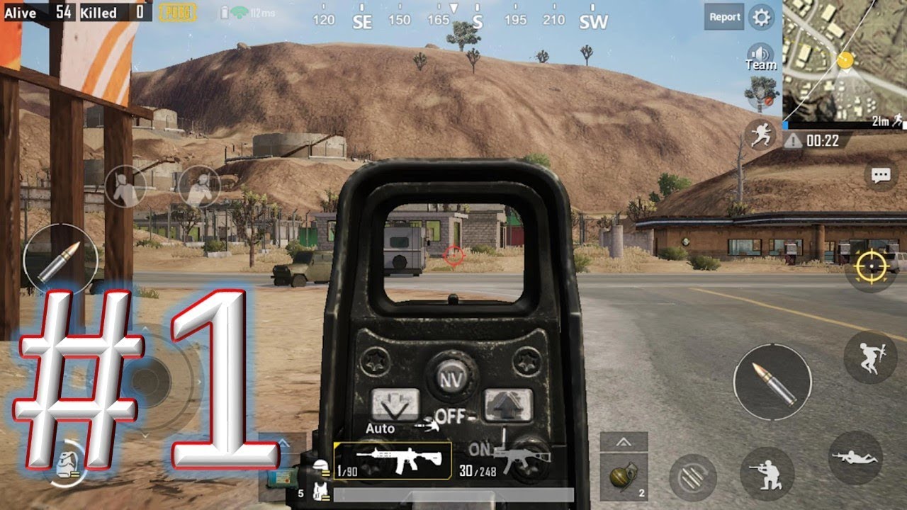 PUBG MOBILE gameplay walkthrough 1 android - YouTube