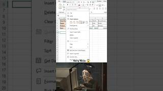 Excel time saving tricks 😱 easy tips #excel #exceltutorial #excelformula #hacks #office #shorts