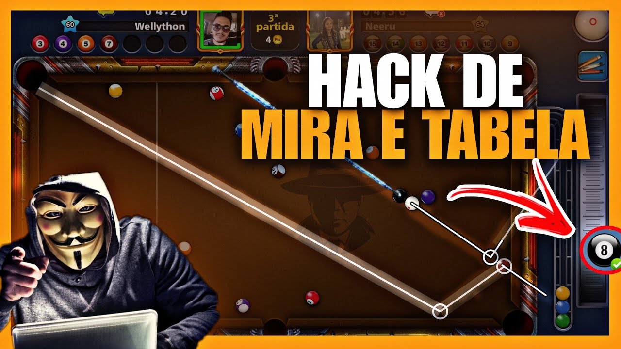 MIRA INFINITA E TABELA GRÁTIS NO 8 BALL POOL ATUALIZADO 