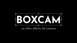 Boxcam for After Effects