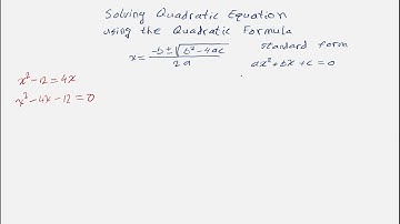 Solving Quadratic Equations #2, Using Quadratic Formula, Real (integer) solutions