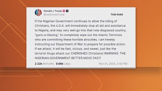 President Trump threatens Nigeria with potential military action