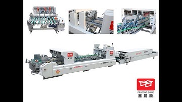 Crash Lock Bottom Corrugated Carton Automatic Folder Gluer