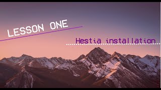 Theme installation and customization (Hestia)
