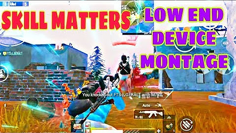 "SKILL MATTERS NOT DEVICE"  PUBG MOBILE LOW END DEVICE MONTAGE