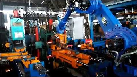 Automatic eye forming line