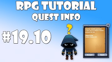 #19.10 Unity RPG Tutorial - Quest giver quests