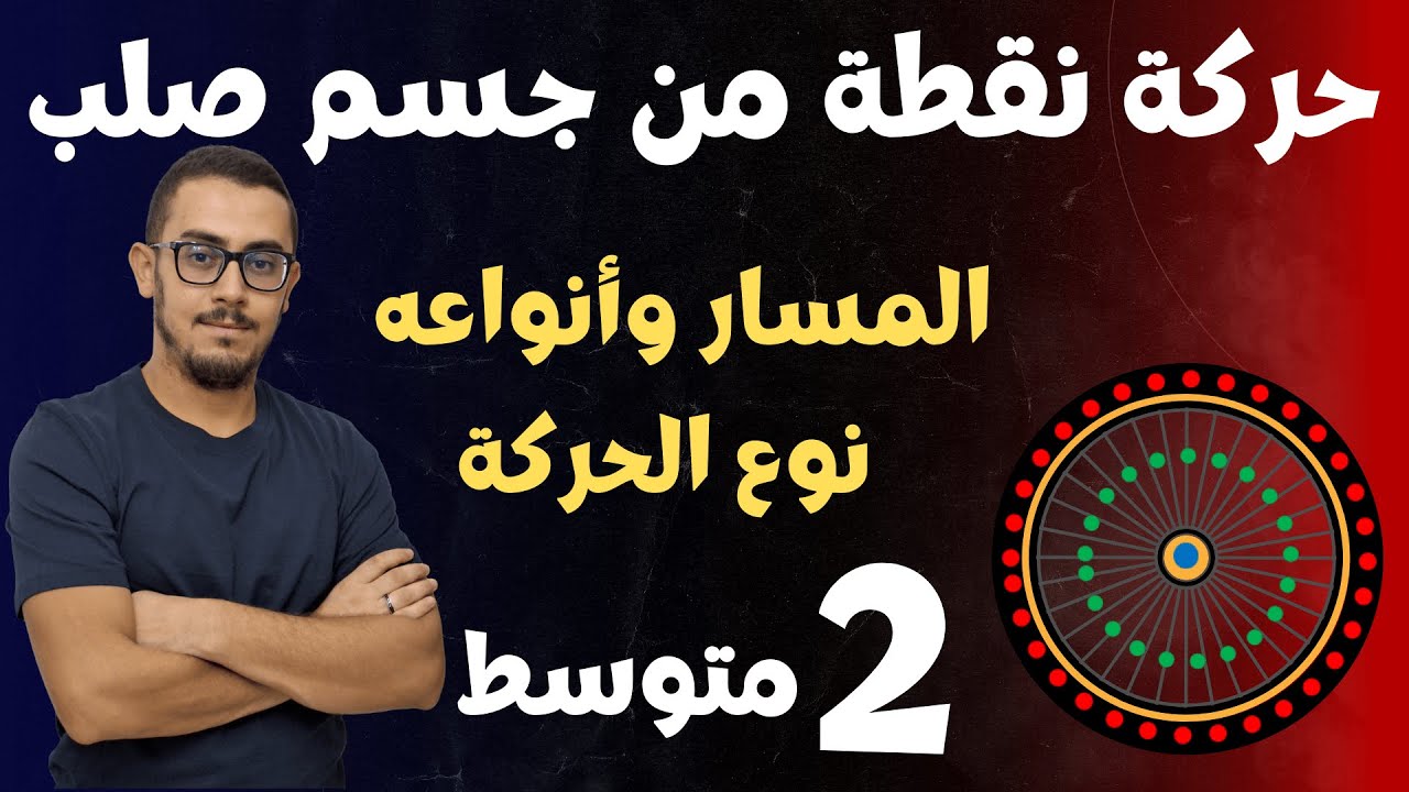 الثانية متوسط : حركة نقطة من جسم صلب (المسار وأنواعه / نوع حركة نقطة)