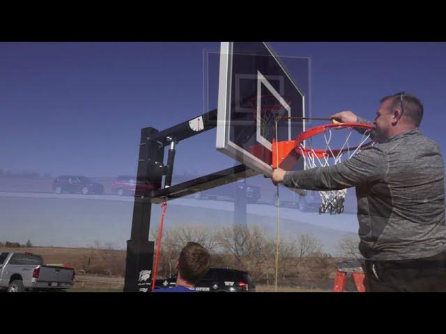 Bison HangTime 6″ Adjustable In-Ground Basketball Hoop